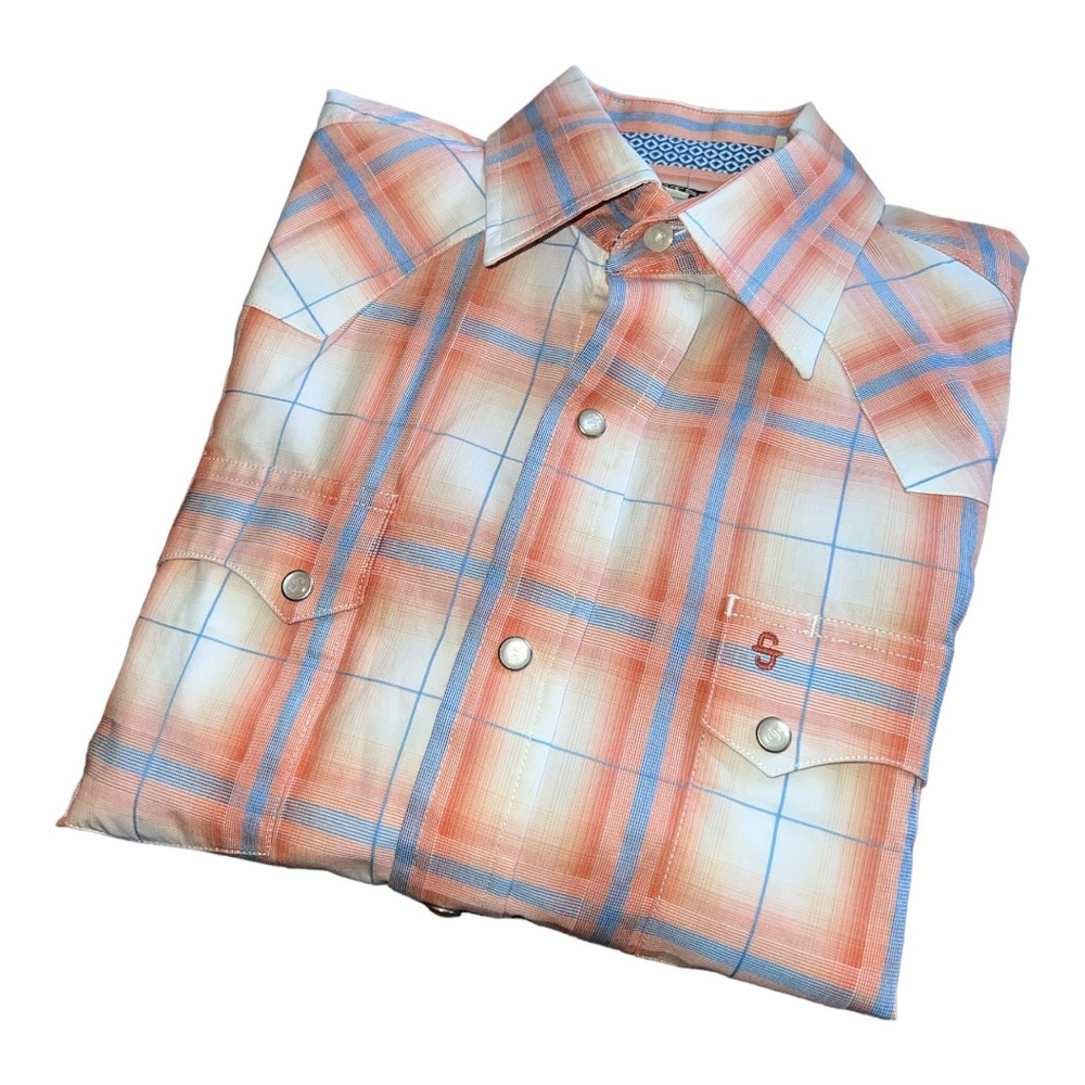 STETSON | Men’s Plaid Western Shirt Size Medium